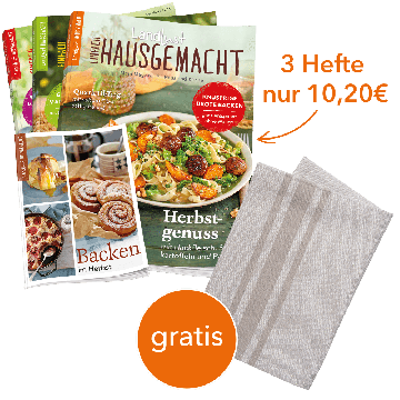 Einfach Hausgemacht Miniabo mit gratis Geschirrtuch